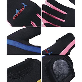 Lovache Neoprene Gloves 1.5MM Swimming Surfing Diving Sailing Wetsuit Pink