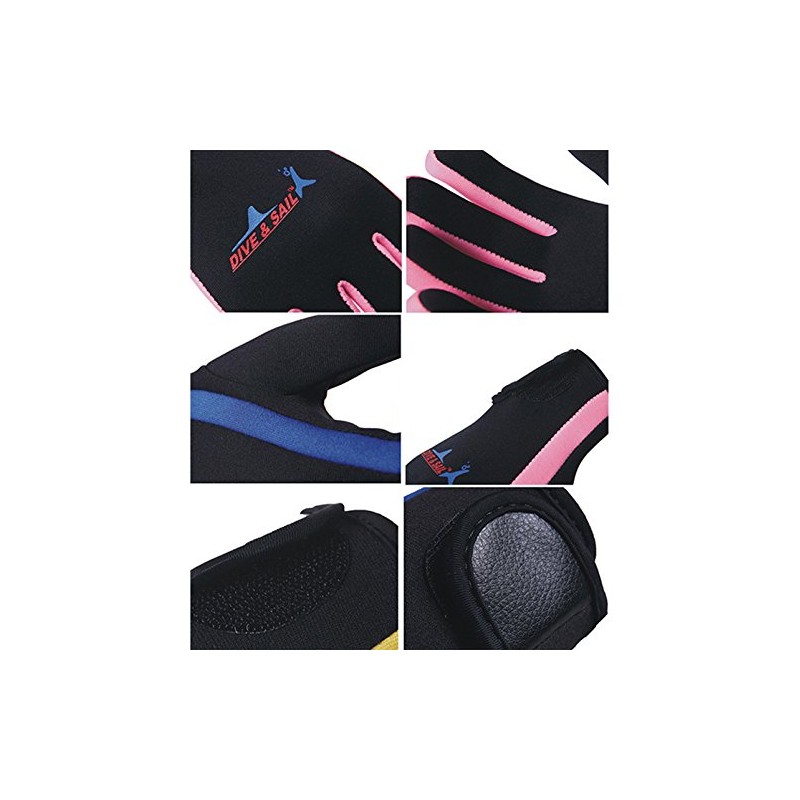 Lovache Neoprene Gloves 1.5MM Swimming Surfing Diving Sailing Wetsuit Pink