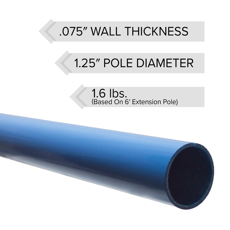 Jameson BL-6 Lightweight Hollow Core Fiberglass Extension Pole, 6 ft.