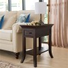 Leick Favorite Finds Tray Edge End Table in Chocolate Cherry