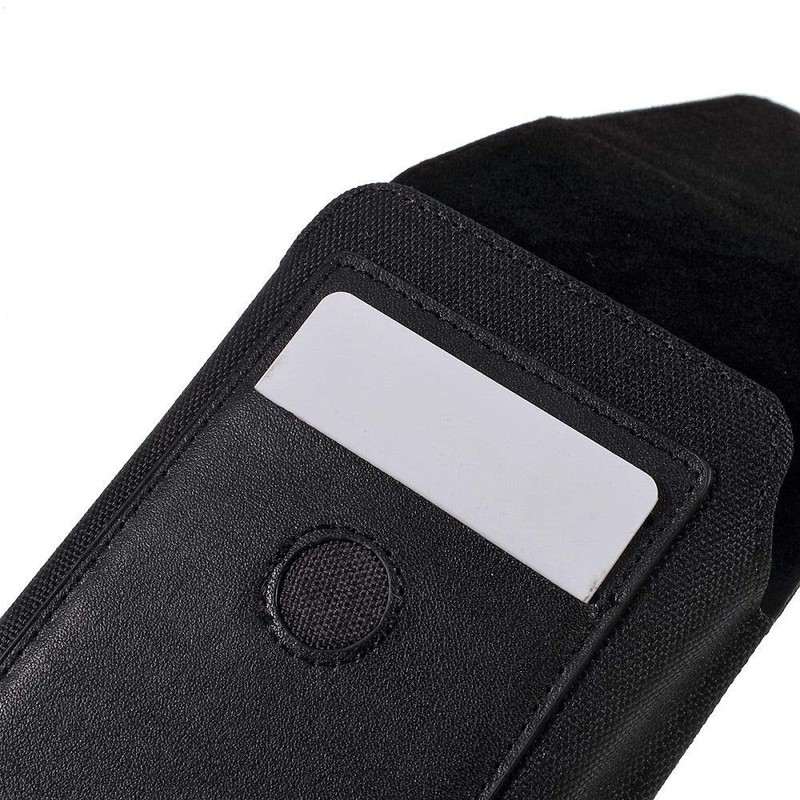 DFV mobile Case Metal Belt Clip Vertical Textile and Leather