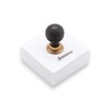 Infinity Decor Ebonised Reeded Preston Wooden Cupboard Knob Interior Furniture