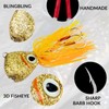 THKFISH 3pcs Rubber Jigs Bass Lures Bass Jigs Bass Saltwater