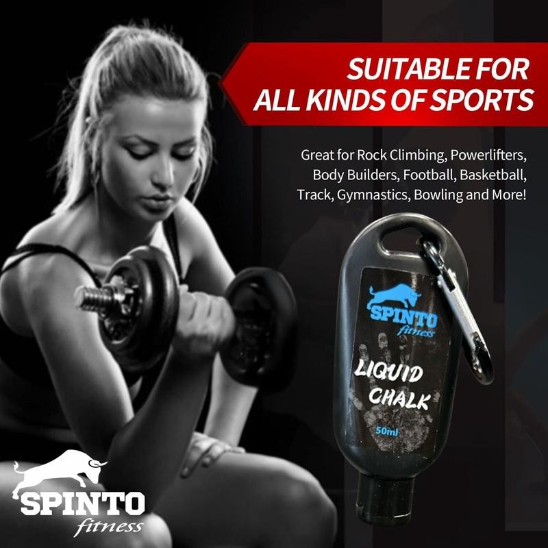 SPINTO Liquid Chalk No-Mess Grip Solution (50ml-10ml) - Specification: 100_ml