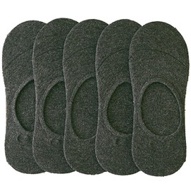 [アーケード] 靴下 メンズ 5足セット 薄手 夏用 インステップソックス ローカットソックス フットカバー チャコール