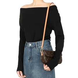 BEUDW Vachetta Leather Crossbody Strap for SPEEDY L V Handbag Replacement Shoulder Strap