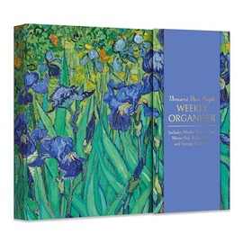 Weekly Planner Organiser With Sticky Notes - Van Gogh Irises Design