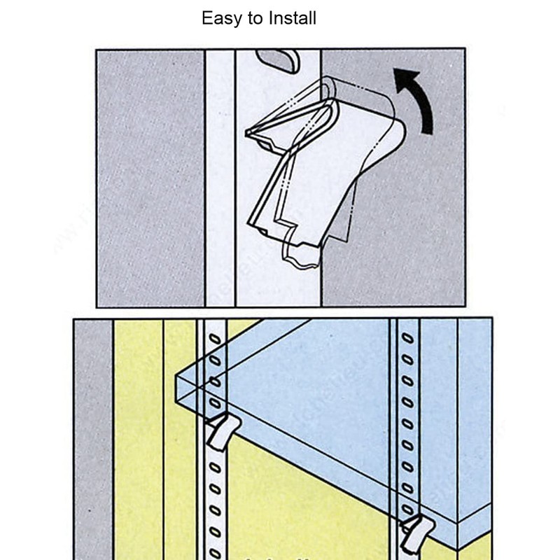 Hosrnovo Shelf Clips, Adjustable Supports Clip for 255 Standard Pilaster,