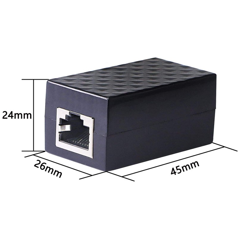 CERRXIAN Ethernet Surge Protector RJ45 Coupler Female to Female Network