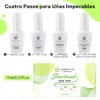 Cherimoya Juego Deshidratador de Primer para Uñas 4 Piezas 15ml