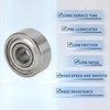 ACROPIX Bearings 1030ZZ Ball Bearings P6 3x10x4mm Double Shielded Silver