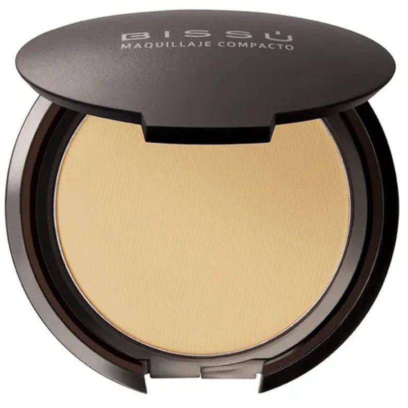 Bissú Maquillaje Compacto, Polvo Mate en 15 Tonos (Bronce, Mediano)