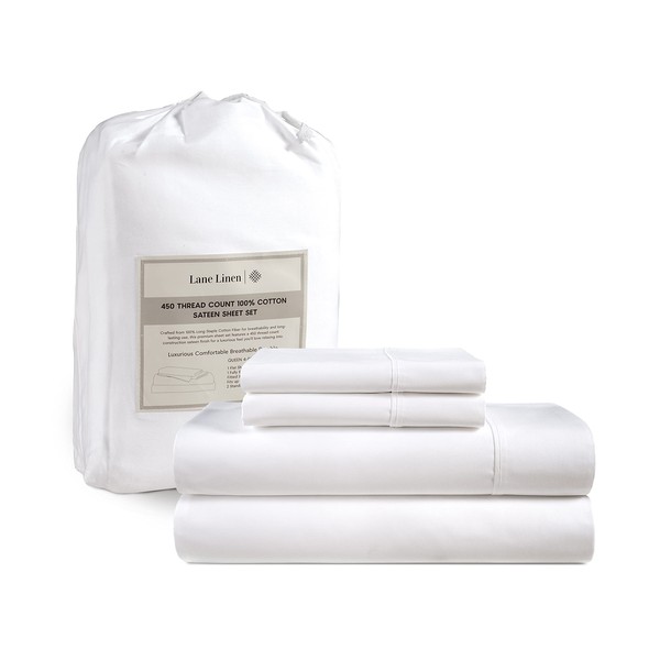 LANE LINEN California King Sheets - 4 Pc Cal King