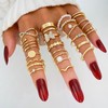 17IF 22 Pcs Gold Vintage Knuckle Ring Set for Women,