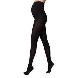 Conte elegant Mommy 40 Denier Quality Tights Women's Maternity Wear Maternity Tights Pregnancy Belly Support Tights for Future Mother, nero