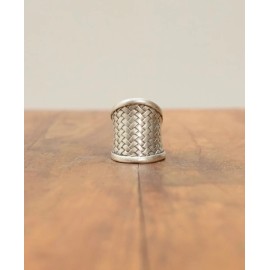 Turkish Ring Turkish Pewter Adjustable Woven Ring