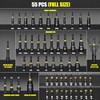 Facoow 55PCS Impact Nut Driver Set Magnetic, SAE&Metric Nut Drivers,
