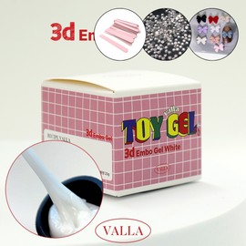 Balagel 3D Emboss Toy Gel White 20G+30 parts / 발라젤 3D 엠보 토이젤 화이트 20G+파츠 30개