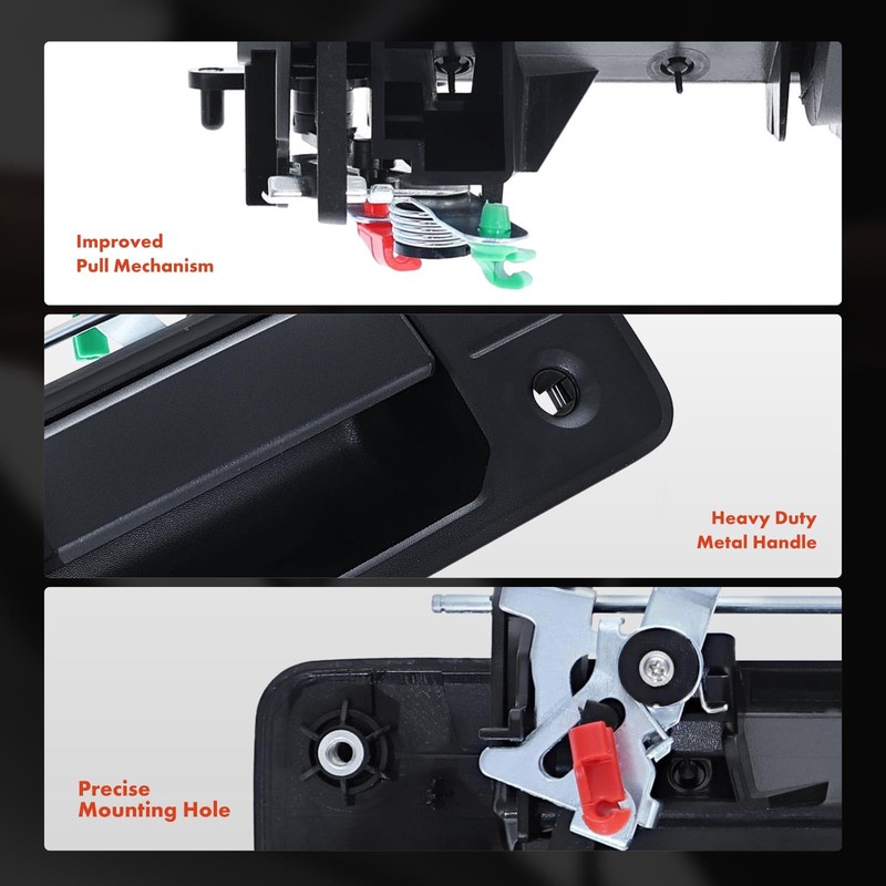 A-Premium - Upgraded Metal Tailgate Latch Handle - Compatible with