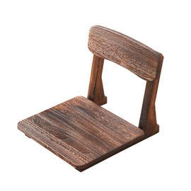 GZQWDC Japanese Floor Chair,Tatami Zaisu Meditation Yoga Chair Indoor Outdoor with Back Support,Bed Chair,Floor Seating (Wood)