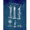 Combination Shaving Utensil Patent Print Midnight Blue (24" x 36")