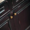 Goo-Ki 6 Pack Fluted Antique Brass Cabinet Knobs - Tapered