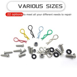 HOPLEX 1008PCS Universal RC Screw Kit Screws Assortment Set 304 Stainless Steel Hardware Fasteners for Traxxas Axial Redcat HPI Arrma SCX10 Losi 1/8 1/10 1/12 1/16 Scale RC Cars Trucks Crawler