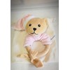 Pebble Pink Teddy Bear Baby Rattle Teething Ring / Baby