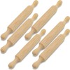 Mini Rolling Pins 6 Pack Wooden Rolling Pin (Small) for