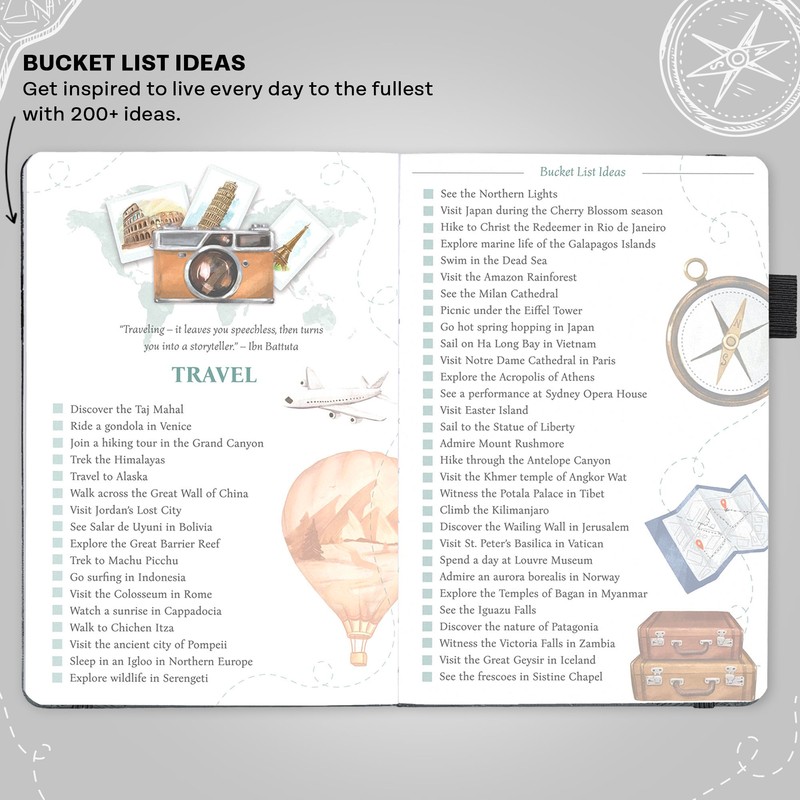 Legend Bucket List Journal – The Ultimate Notebook to Plan