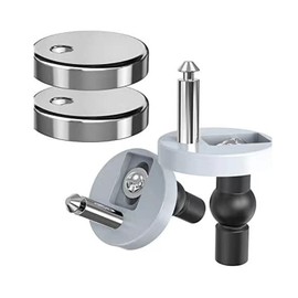 Oiieco 2 Pack Universal Toilet Seat Hinges, Quick Release Toilet Seat Fittings Kit,Stainless Steel Toilet Seat Hinges Fixings with Screws Bolts for WC Blind Holes,Rustproof Easy Install