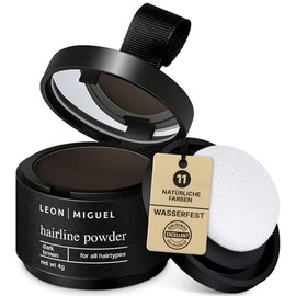 Leon Miguel® hair line powder - concealer / counter powder - hair thickening and hair filler with shadow make-up waterproof 4g