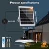 SERBASIC Solar Pendant Lights Outdoor,Solar Shed Light Dimmable with Motion