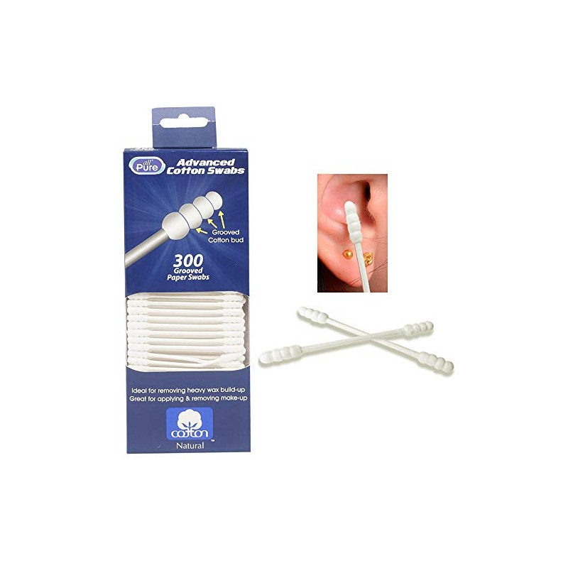Generic 300ct Cotton Swabs Double Grooved Tipped Applicator Q Tip