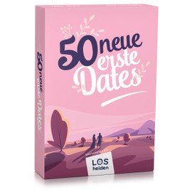 Spielehelden 50 New First Dates | Lot Box for Couples with Creative Date Ideas | Bucket List for Couples | Things Every Couple Must Have Experienced | Dates Bucket List | Gift for Couples
