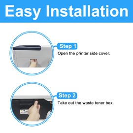 LCL Compatible Waste Toner Bottle Replacement for Xerox Phaser 6510 WorkCentre 6515 VersaLink C500 C505 C600 C605 108R01416 Dell H625 H625cdw H825 H825cdw S2825cdn S2825 8P3T1 (1-Pack)