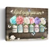 Farmhouse Inspirational Bible Verse Wall Art God Says You Are