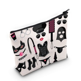 LEVLO Bachelorette Party Gift Bachelorette Girl Cosmetic Makeup Bag Bachelorette Girls Weekend Gift Bachelorette Girl Zipper Pouch Bag, Bachelorette, Cosmetic Bag