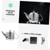 Ipetboom 1pc Thickened Stainless Steel Tea Kettle with Drainer Heat