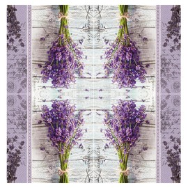 Keep Unique 20-ct 13x13 Flowers Paper Luncheon Decoupage Napkins, 3-Ply Servilletas Printed Flower Lavender Herbs Napkin for Art, Dinner and Party, Disposable Napkins Decorative