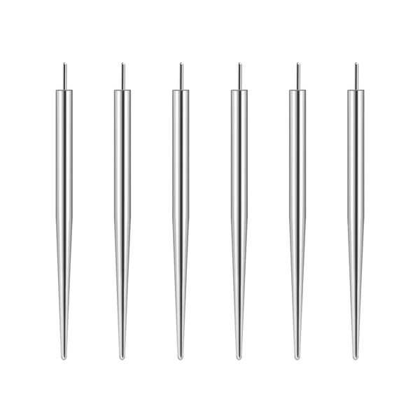 Glupez 6pcs G23 Titanium Piercing Kit Insertion Pin Threadless Rod