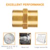 Pipe Fitting, SUNGATOR Brass Air Fitting, Coupling, 1/4" x 1/4"