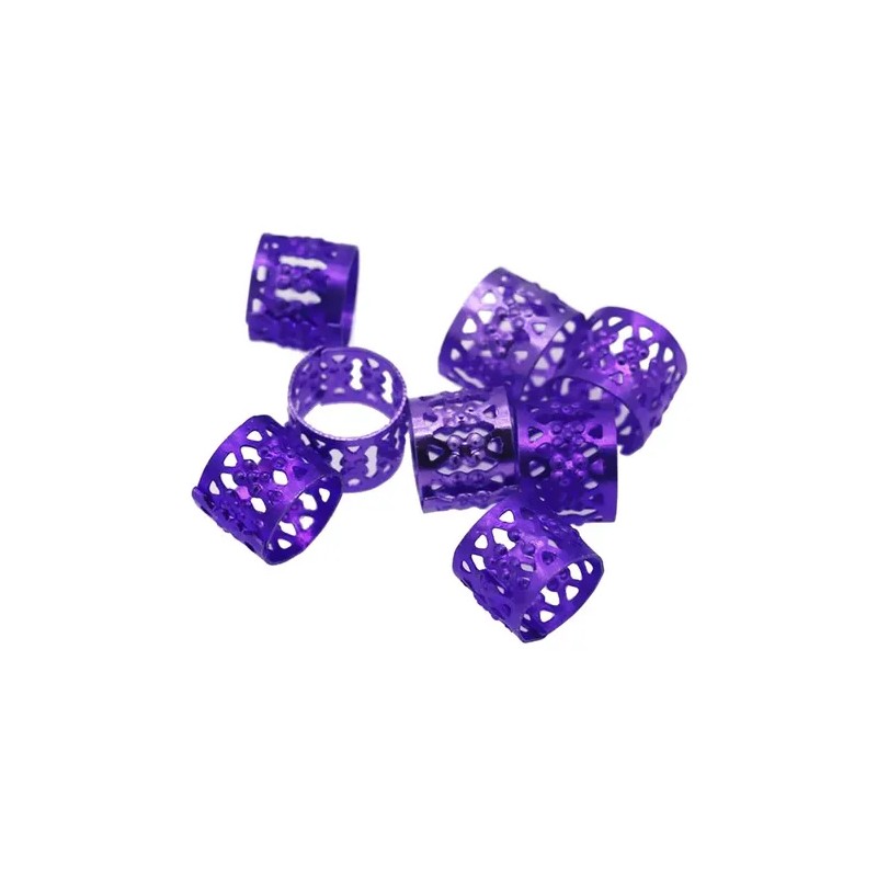 80 Piezas Dreadlocks Beads Filigree Tube Beads Para Cabello