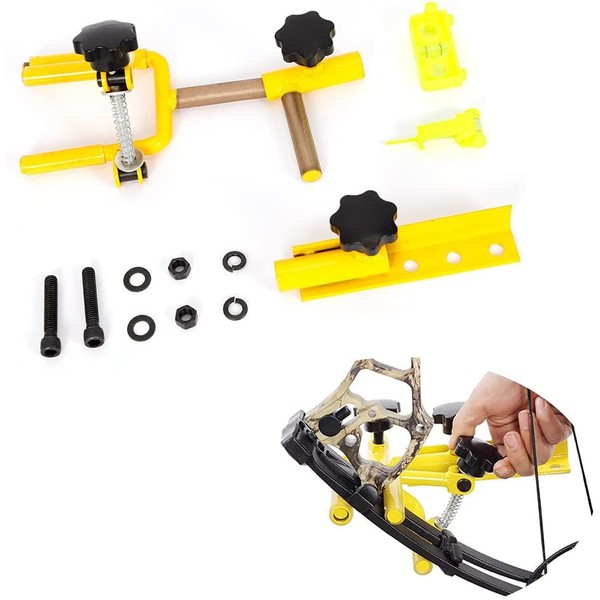 GDAE10 Archery Parallel Bow Vise and Bow String Level Combo