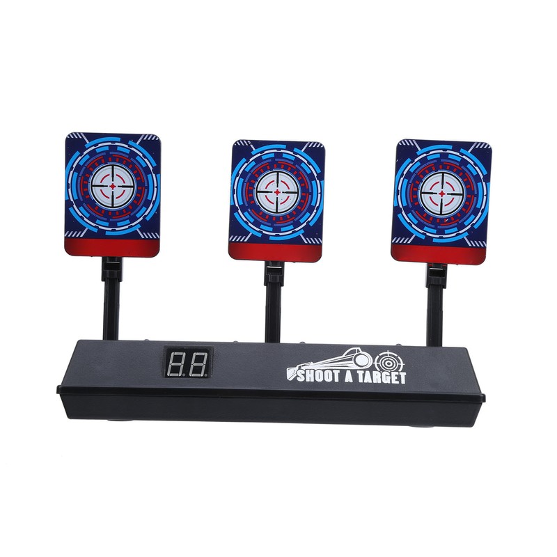 Electronic Shooting Target Auto Reset Scoring Target Sound Light Outdoor