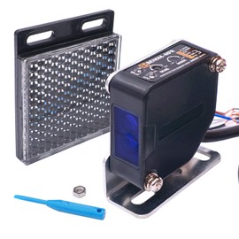 Taiss Photoelectric Sensors BEN5M 3A 24-240VDC 24-240VAC Retroreflective Proximity Switch Induction Distance 5M