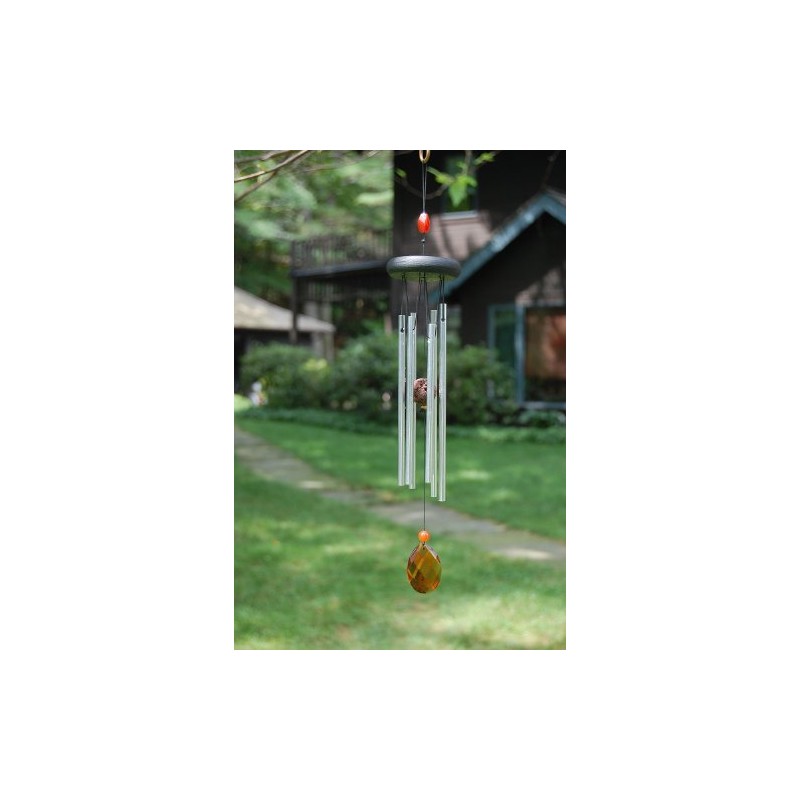 Woodstock Windspiel Chakra Chime, Silber, 46,9 cm