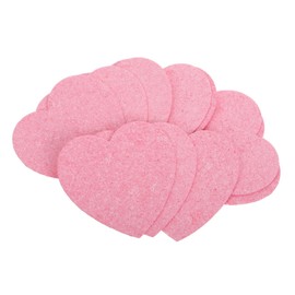 Healvian 10pcs Compressed Heart Facial Cleansing Sponges Soft Wood Pulp Cotton Exfoliating Wash Pads for Deep Cleansing and Gentle Exfoliation for Daily Face Care and Travel