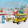 WEMEWEME School Bus Building Blocks Set 488PCS Creative Vehicle Model
