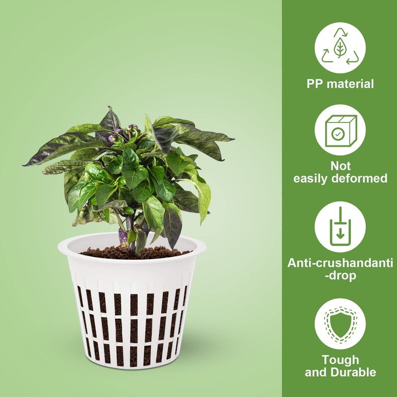 Orchid Pots for Repotting,10 Pack 3 Inch Net Cup Pots